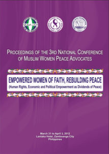 Proceedings of the 3rd National Conference of Muslim Women Peace Advocates